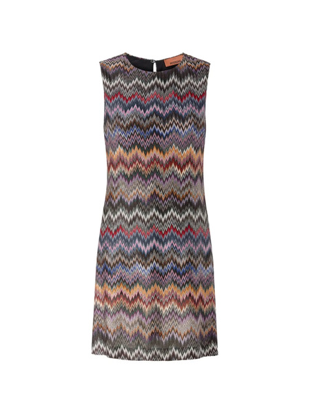  Missoni Chevron Pattern Mini Dress - Brown 