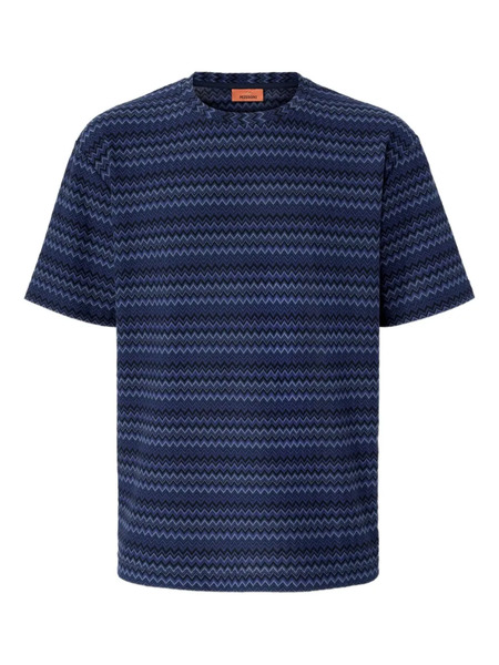  Missoni Chevron-pattern T-shirt - Blue 