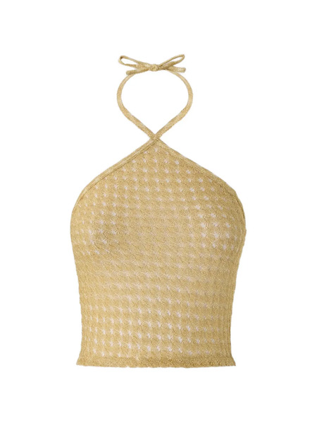  Missoni Crochet Halterneck Top - Neutrals 