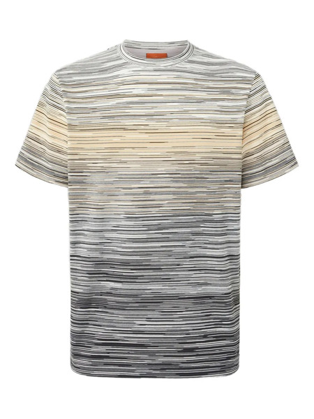  Missoni Faded-flame Pattern T-shirt - Grey 