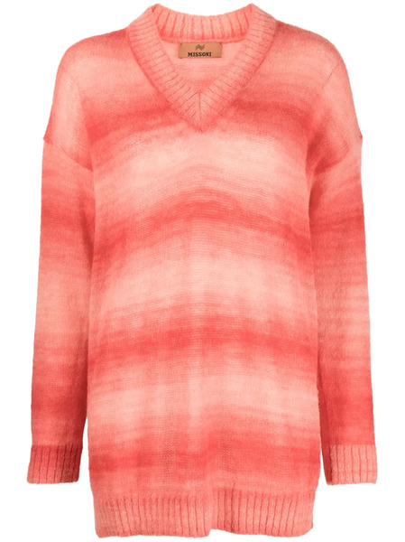  Missoni Gradient Striped Knitted Jumper - Pink 