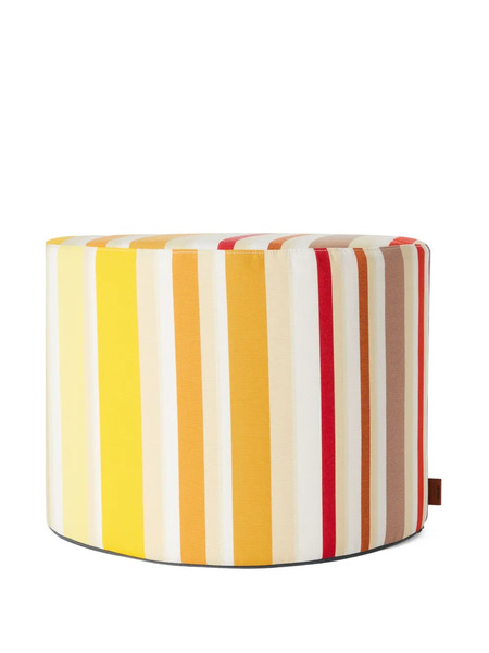  Missoni Home Biarritz Striped Upholstery Pouffe - White 