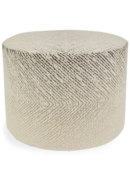  Missoni Home Brogues Zigzag-woven Cylindrical Pouf - Black 