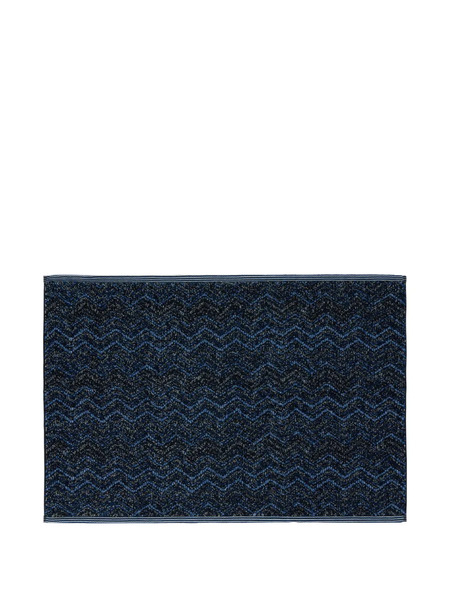  Missoni Home Chevron-pattern Bath Towel (60cm X 90cm) - Blue 
