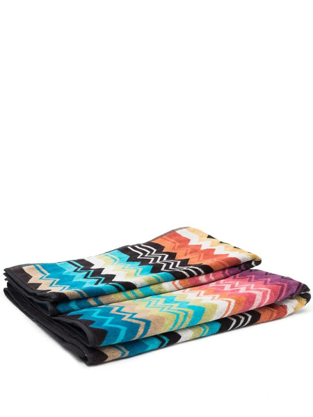  Missoni Home Chevron-print Beach Towel - Blue 