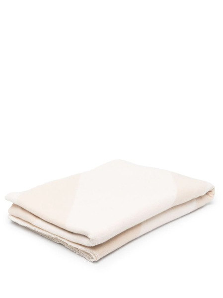  Missoni Home Embroidered Wool-knit Throw - Neutrals 