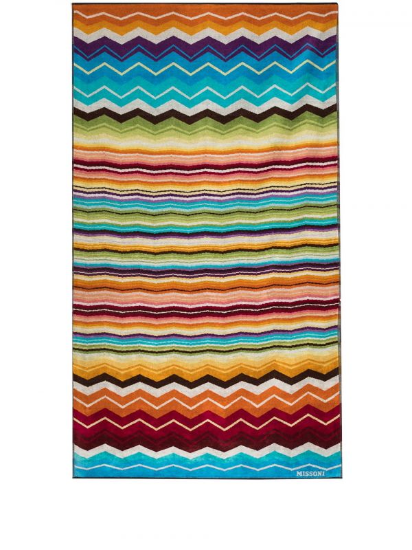  Missoni Home Hugo Zigzag Beach Towel - Blue 