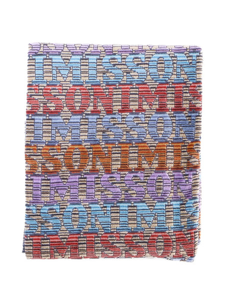  Missoni Home Logo-pattern Bath Towel - Blue 