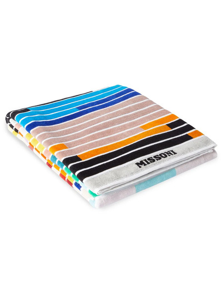  Missoni Home Melody Logo-embroidered Beach Towel - Black 