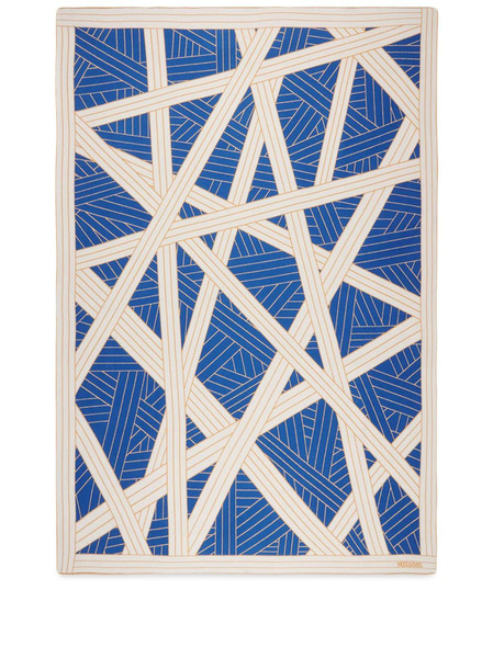  Missoni Home Nastri Geometric-print Throw - Blue 