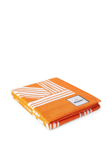  Missoni Home Nastri Pattern Bath Towel (180cm X 100cm) - Orange 