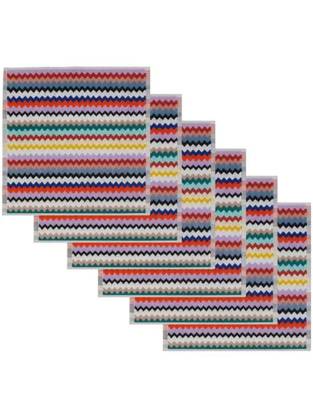  Missoni Home Riverbero Face Towel (set Of Six) - Red 