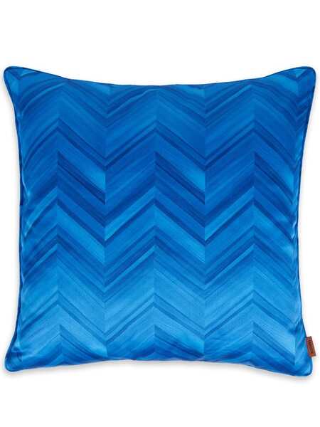  Missoni Home Small Layers Inlay Zigzag Cushion - Blue 