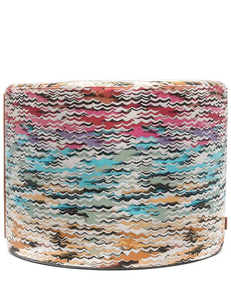  Missoni Home Striped Foot Stool - Blue 
