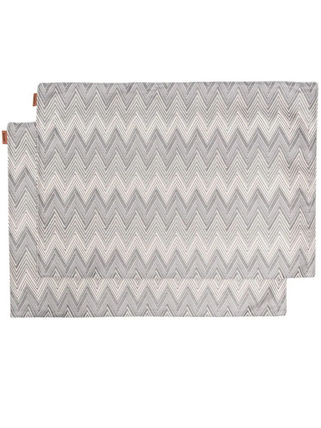  Missoni Home Striped Table Cloth Set Of 2 - Grey 