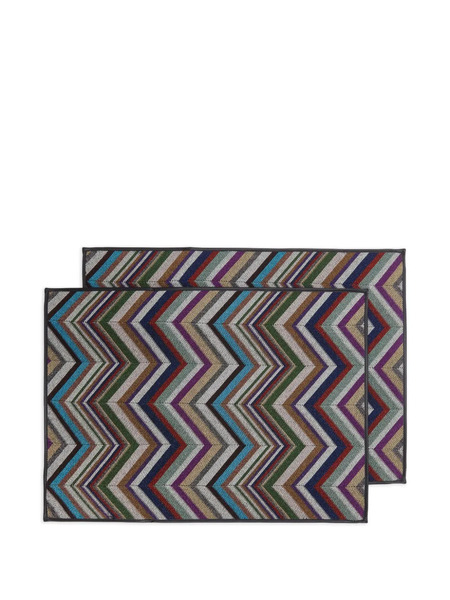  Missoni Home Zigzag-pattern Placemats (set Of Two) - Multicolour 