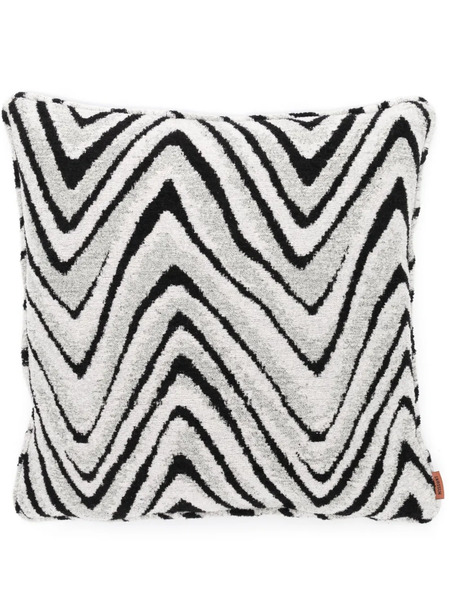  Missoni Home Zigzag-print Textured Cushion - Grey 