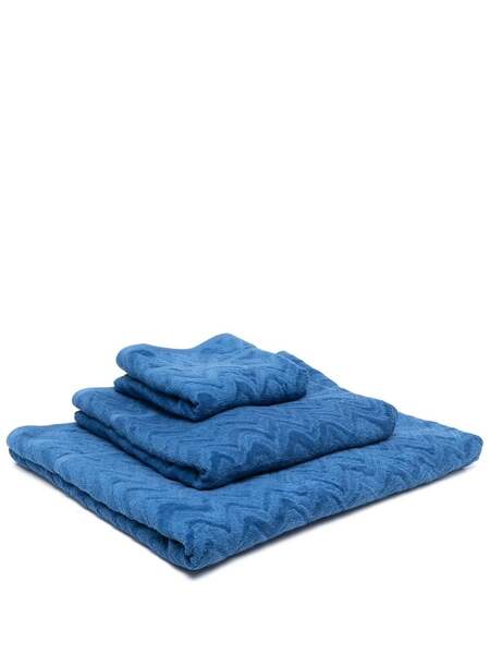  Missoni Home Zigzag Towel Set - Blue 
