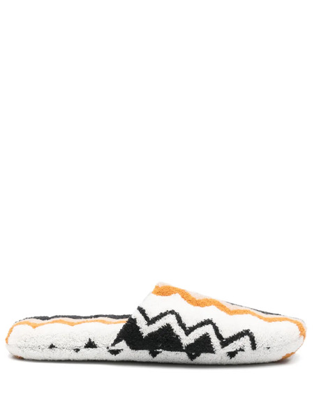  Missoni Home Zigzag-woven Slippers - Neutrals 