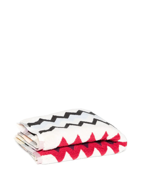  Missoni Home Zigzag-woven Towel (91cm X 62cm) - White 