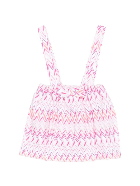  Missoni Kids Bow Chevron Skirt - White 
