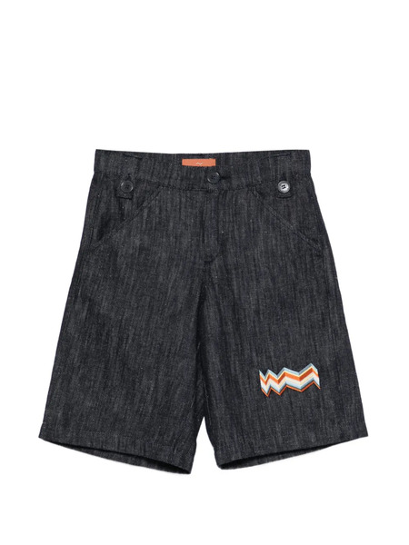  Missoni Kids Button-fastening Shorts - Blue 