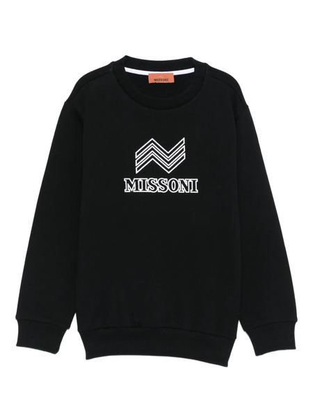  Missoni Kids Chevron-logo Sweatshirt - Black 