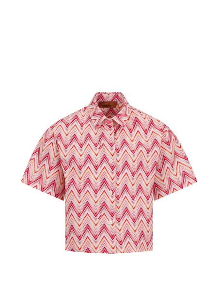  Missoni Kids Chevron-patterned Shirt - Pink 