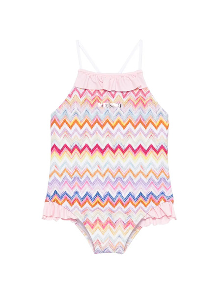  Missoni Kids Chevron-print Swimsuit - White 