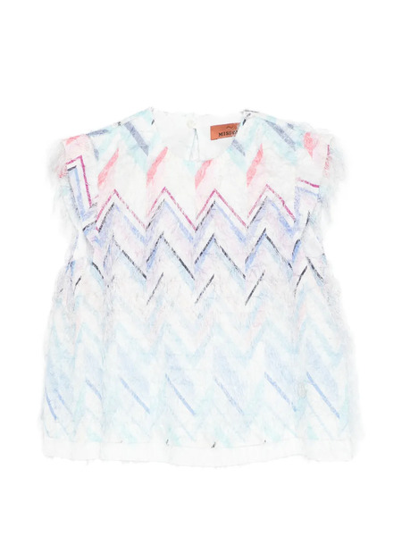  Missoni Kids Chevron Tank Top - White 