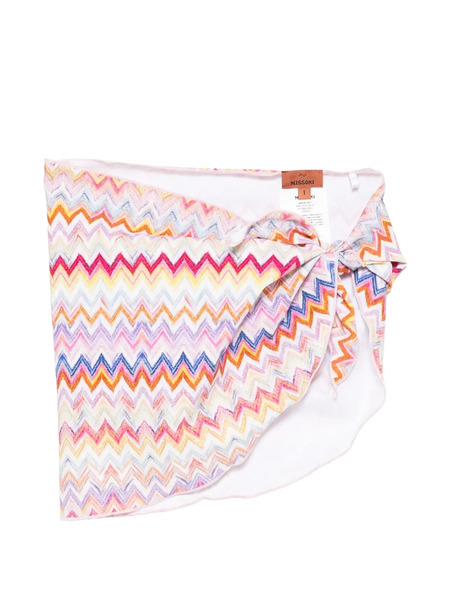  Missoni Kids Chevron Tie Pareo - White 