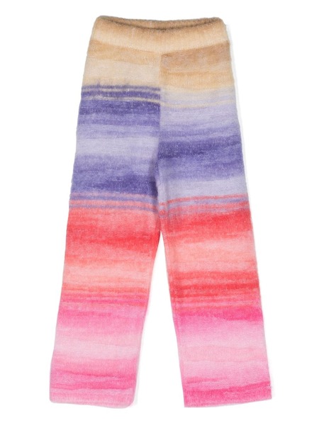  Missoni Kids Gradient-effect Elasticated-waistband Trousers - Red 