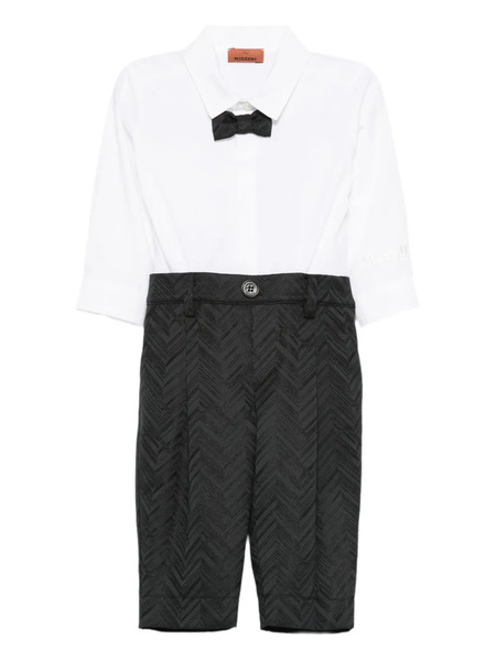  Missoni Kids Herringbone-pattern Trousers Set - Black 