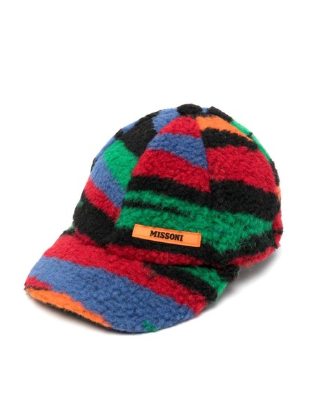  Missoni Kids Logo-patch Fleece Cap - Green 