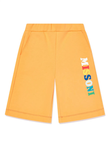  Missoni Kids Logo-print Shorts - Orange 