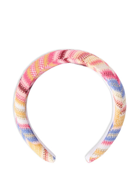  Missoni Kids Patterned Headband - Pink 