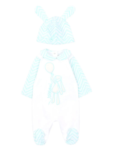  Missoni Kids Peter Pan-collar Pajama Set - White 
