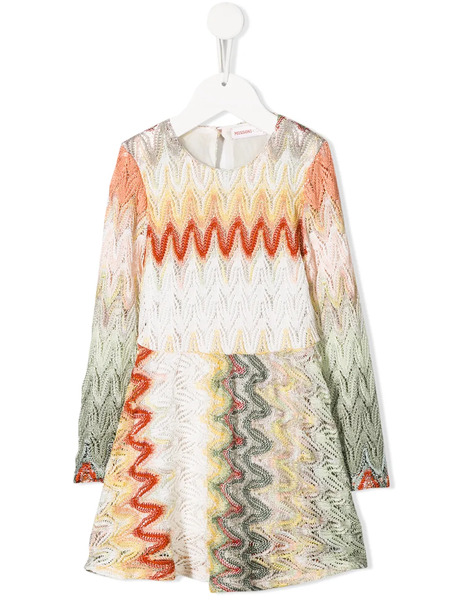  Missoni Kids Swirl Pattern Dress - Neutrals 
