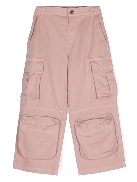  Missoni Kids Twill-weave Cargo Pants - Pink 