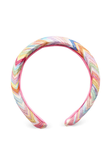  Missoni Kids Zig-zag Headband - Pink 