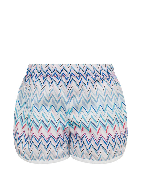  Missoni Kids Zig-zag-pattern Shorts - White 