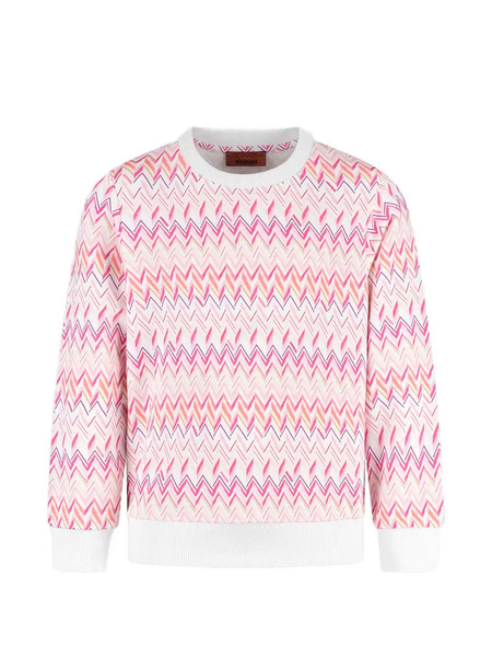  Missoni Kids Zig-zag Pattern Sweater - White 