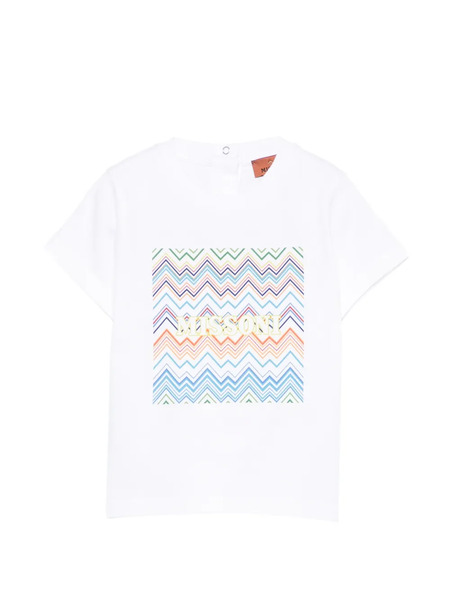  Missoni Kids Zig-zag Pattern T-shirt - White 