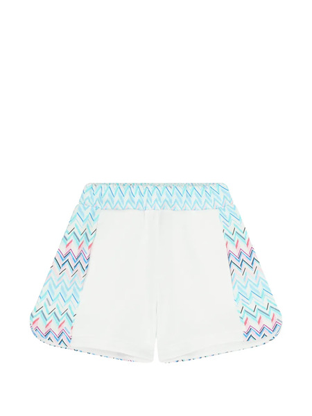  Missoni Kids Zig-zag Patterned Shorts - White 