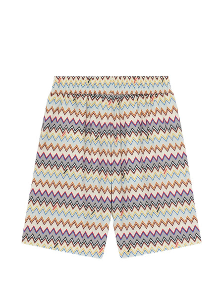  Missoni Kids Zig-zag Print Swim Shorts - Neutrals 