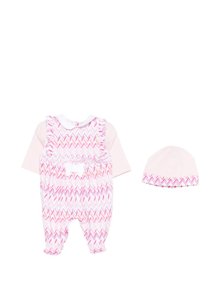  Missoni Kids Zigzag-pattern Babygrow Set (set Of Two) - Pink 