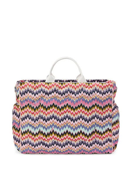  Missoni Kids Zigzag-pattern Changing Bag - Pink 
