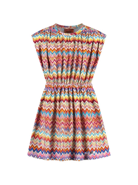  Missoni Kids Zigzag-pattern Dress - White 