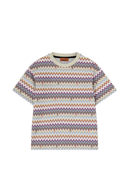  Missoni Kids Zigzag-pattern T-shirt - White 