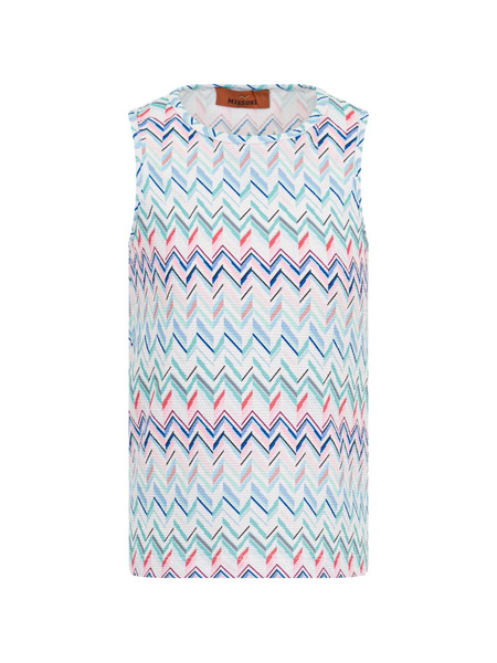  Missoni Kids Zigzag-print Tank Top - White 